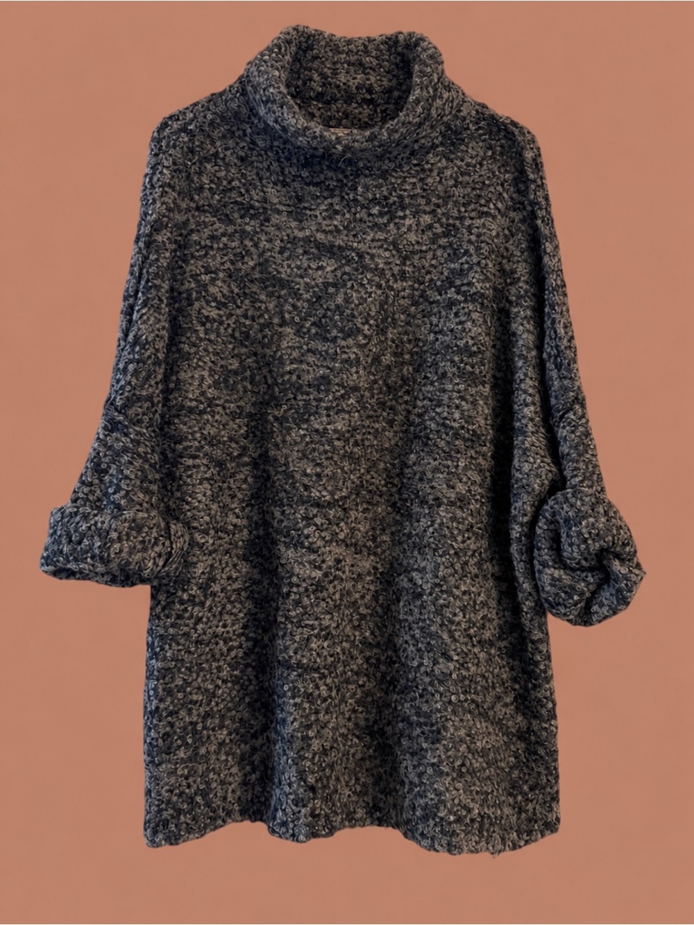Free People ~ She's All That Super Soft Alpaca Sweater ~ Brown + Black in XS